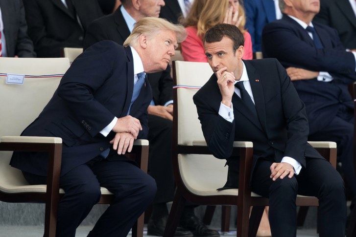 Trump y Macron, en mínimos de valoración en sus respectivos países