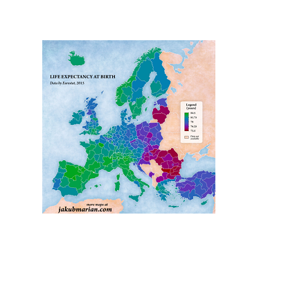 Off topic: esperanza de vida en Europa