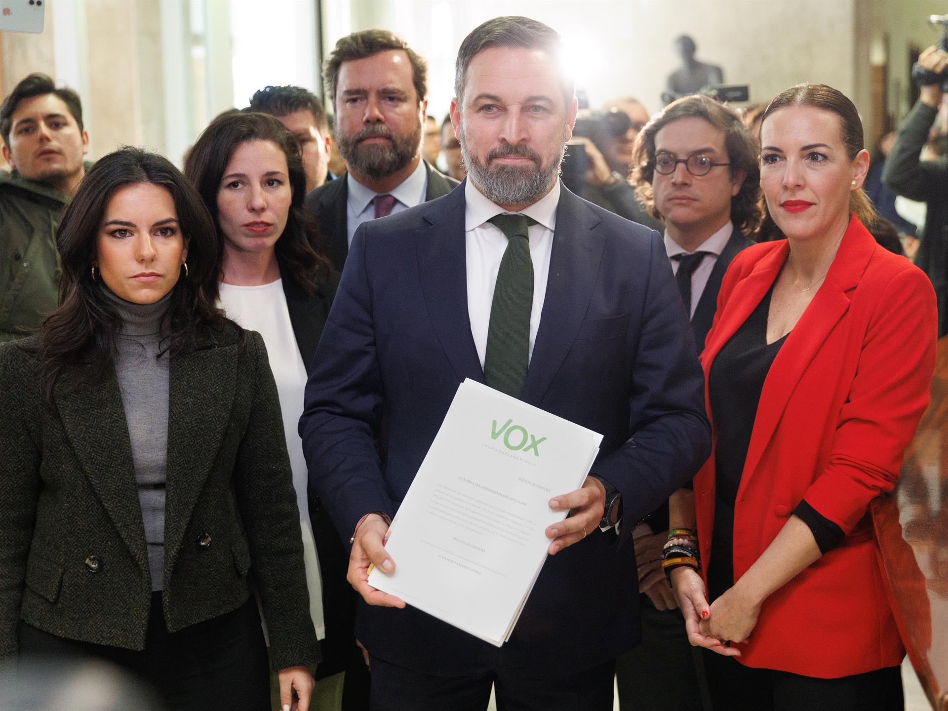 VOX quiere que la moción de censura se debata antes de abril para intentar celebrar generales con las municipales