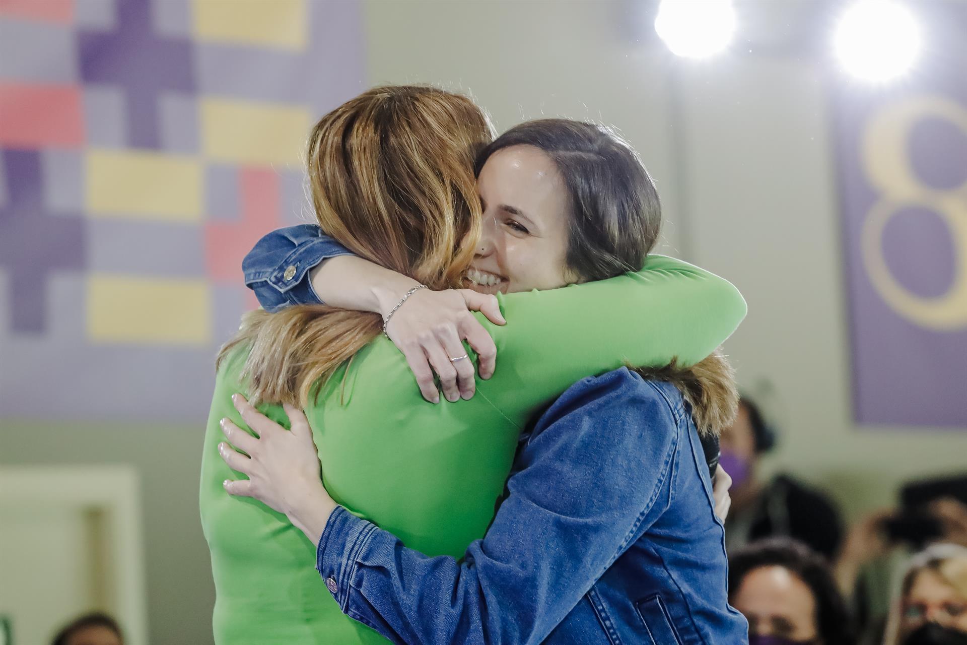PSOE y Podemos se contraprograman con sus actos de partido por el 8M