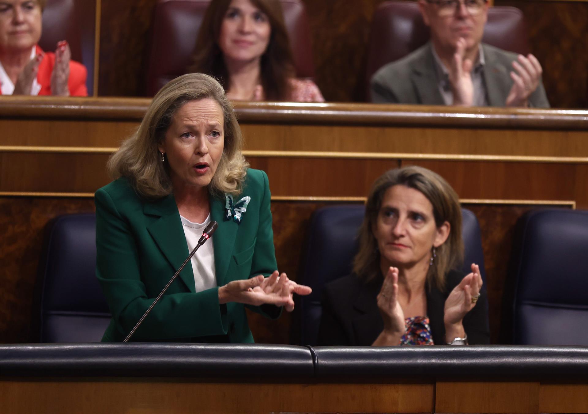 Calviño ve en la subida de tipos del BCE un "mensaje de confianza" en el sistema financiero europeo