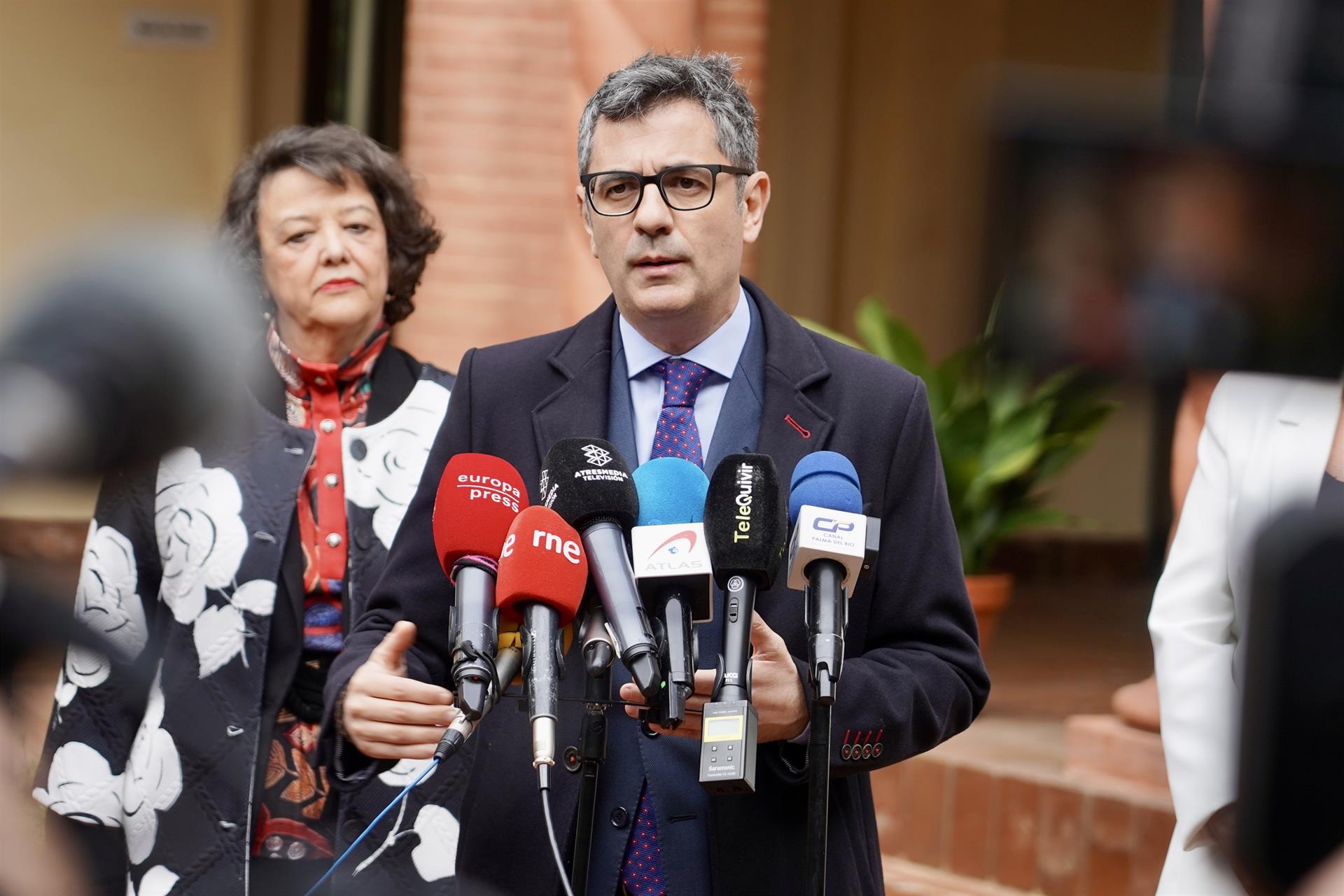 Bolaños, ante la moción de censura: "Tamames parece más libre y más independiente de Vox que el propio PP"