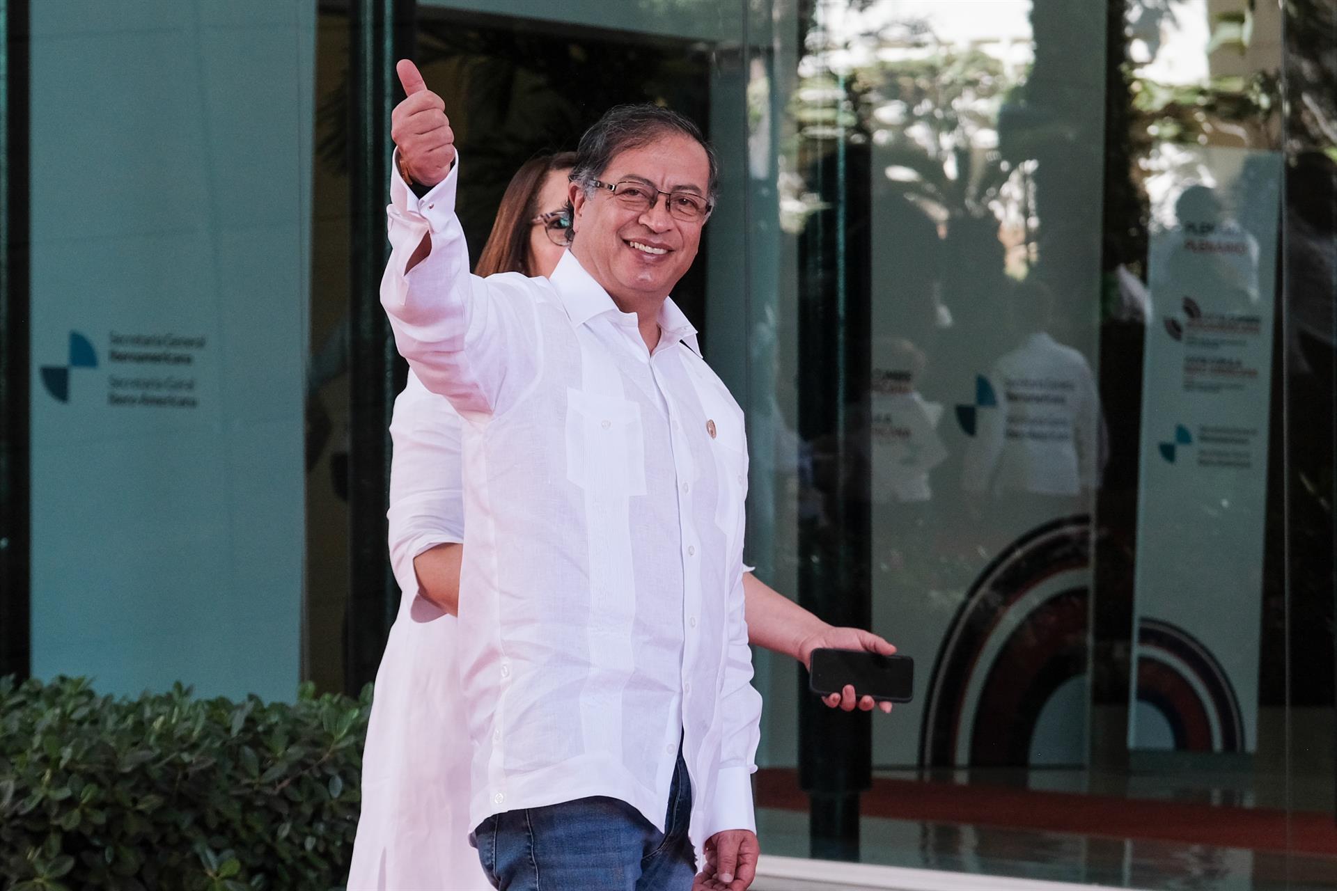 El Presidente colombiano, Gustavo Petro, en la cumbre iberoamericana.
