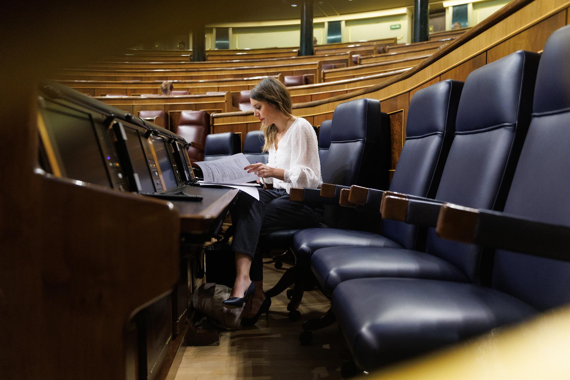 Irene Montero llama al PSOE a un acuerdo sobre el sí es sí: "Los derechos feministas no se negocian con el PP"