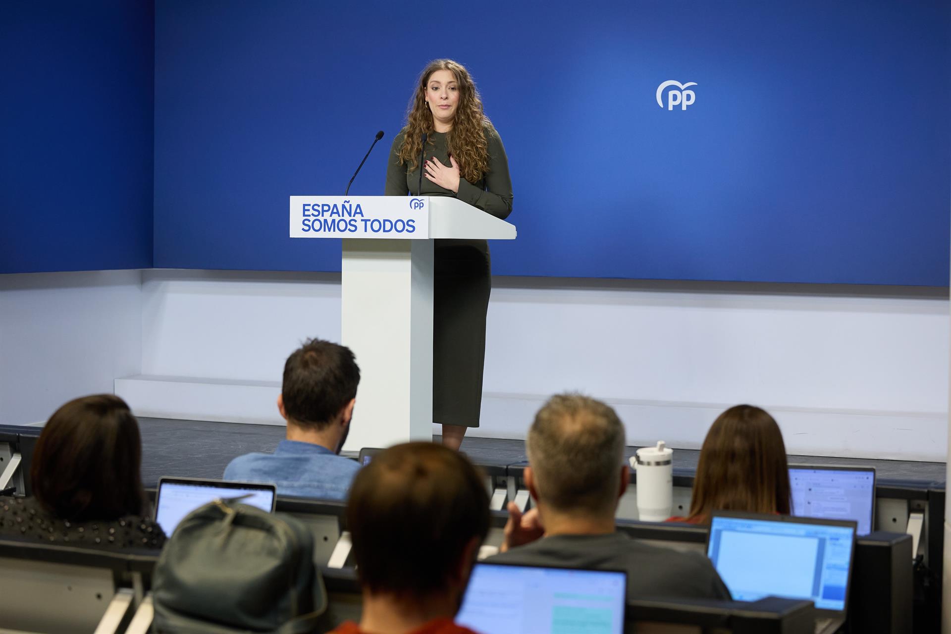 La dirigente del PP, Esther Muñoz