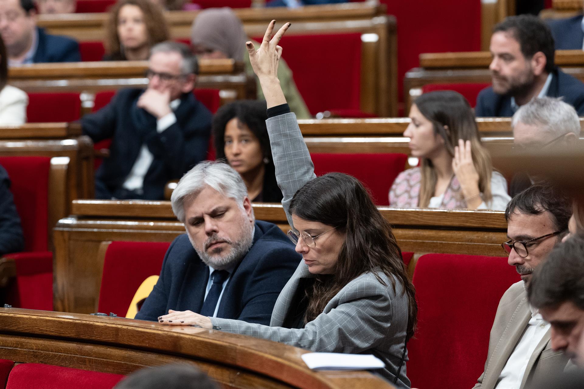 Los diputados de Junts Albert Batet y Mònica Sales