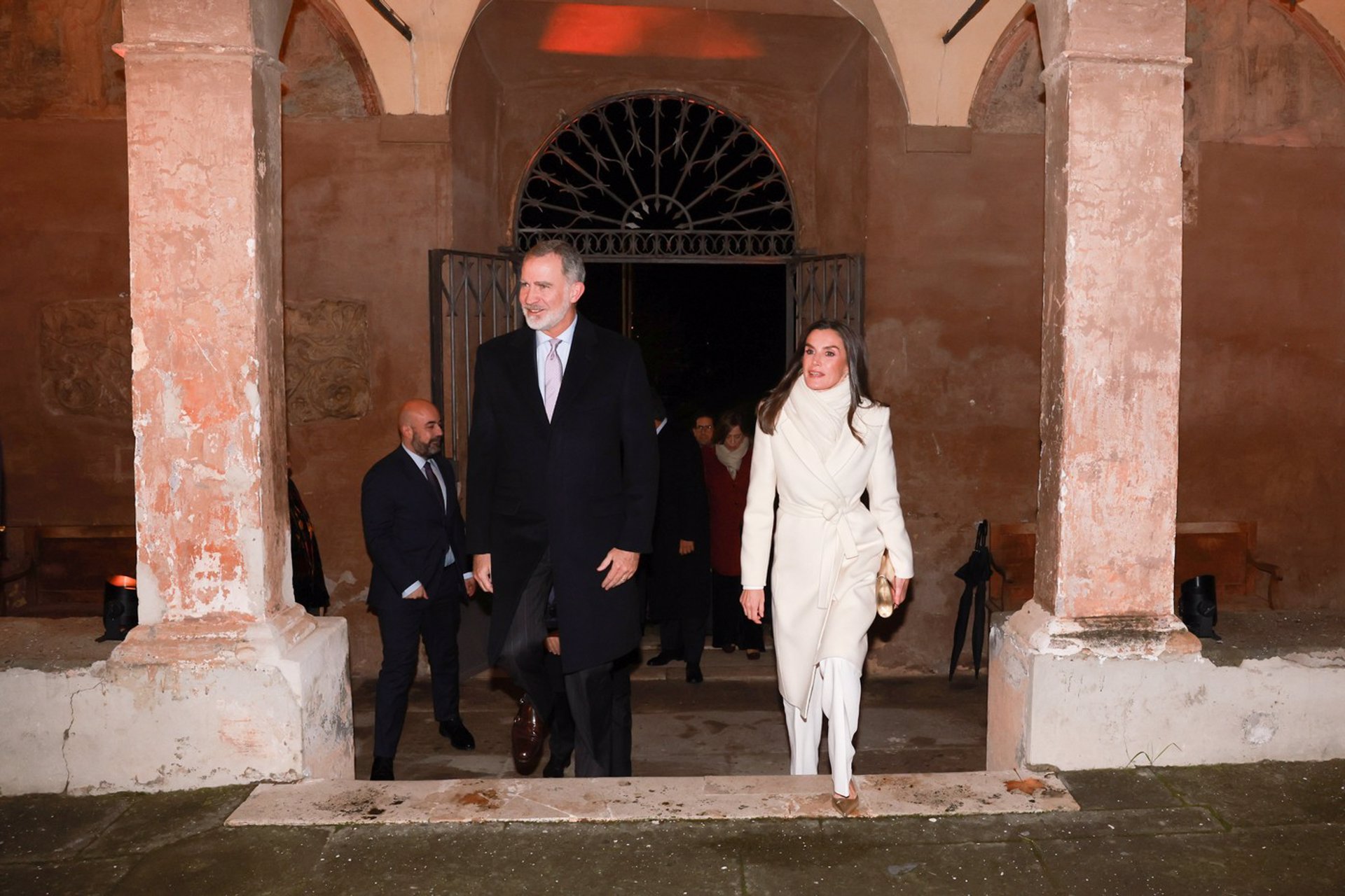 Los Reyes Felipe VI y Letizia en la Real Academia de España en Roma, a 10 de diciembre de 2024, en Roma (Italia) - Casa de S.M. el Rey