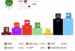 encuesta alemania insa 15nov afd lidera empate linke vs grunen
