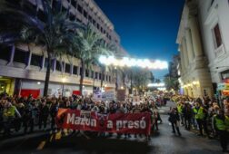 la manifestacion mazon a preso exige memoria y reparacion por la dana no pararemos hasta saber la verdad