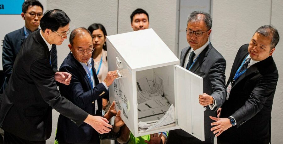 baja participacion en las elecciones de hong kong