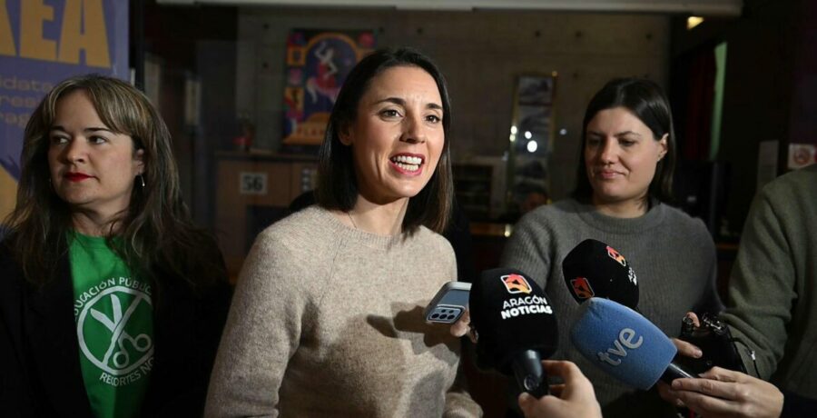 irene montero sobre el acto de ayuso y azcon en zaragoza los comerciales de quiron hacen campana en aragon