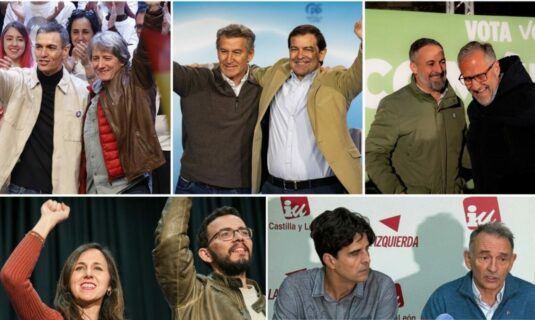 los lideres nacionales acompanan a los candidatos en los cierres de campana que coinciden en valladolid