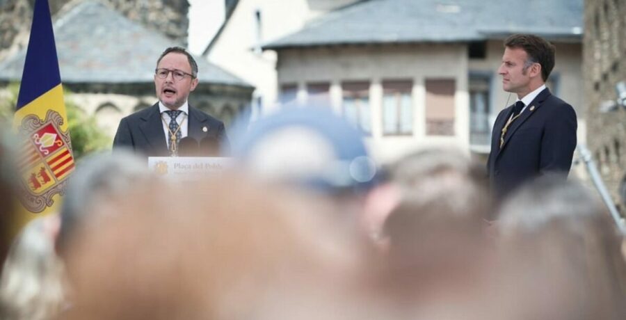 macron advierte a andorra de que si dice no a europa la puerta no se reabrira
