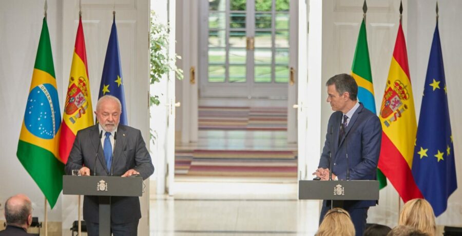 sanchez y lula celebran la primera cumbre bilateral entre espana y brasil el 17 de abril en barcelona