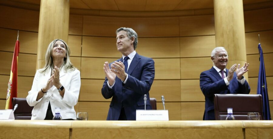 el pp ensaya una mocion de censura en el senado