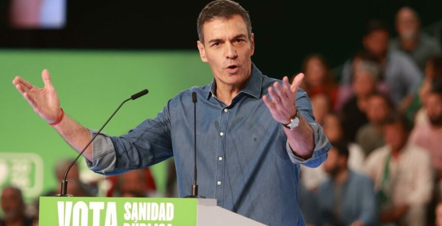 sanchez subraya que no ve a los vendepatrias de pp y vox criticar el viaje de trump a china si voy yo es malo