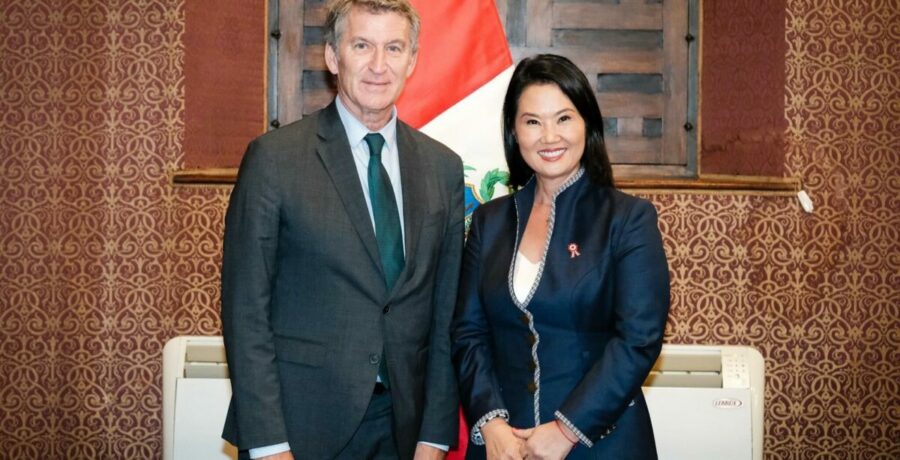 feijoo se encuentra con keiko fujimori en la vispera de su toma de posesion como presidenta de peru