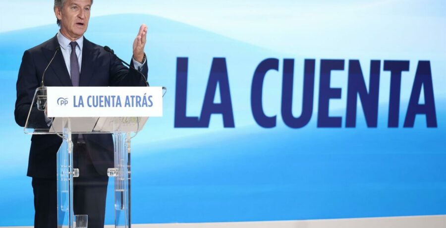 feijoo activa la cuenta atras para echar a sanchez merece un castigo electoral por ser una desgracia para el pais