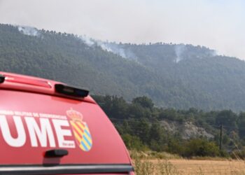 Muere un militar de la UME y dos están heridos en un accidente mientras combatían el fuego en Riglos