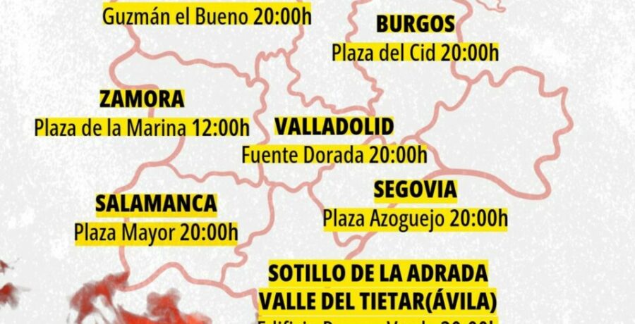 nuestra tierra vuelve a arder se moviliza este viernes en castilla y leon por un cambio radical en gestion forestal