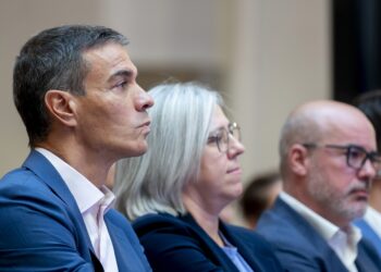 El presidente del Gobierno, Pedro Sánchez, clausura el acto ‘Más vivienda pública, más vivienda asequible’, a 7 de septi