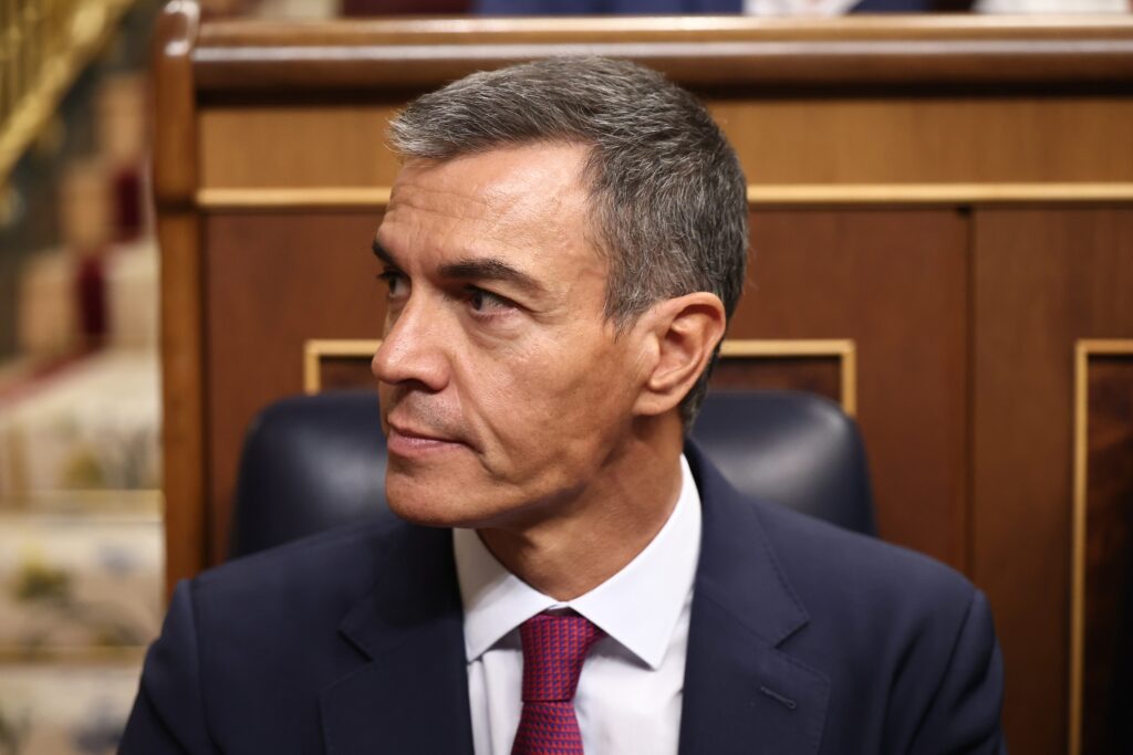 El presidente del Gobierno, Pedro Sánchez, este miércoles en el Congreso de los Diputados