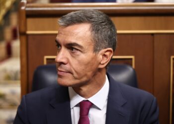 El presidente del Gobierno, Pedro Sánchez, este miércoles en el Congreso de los Diputados