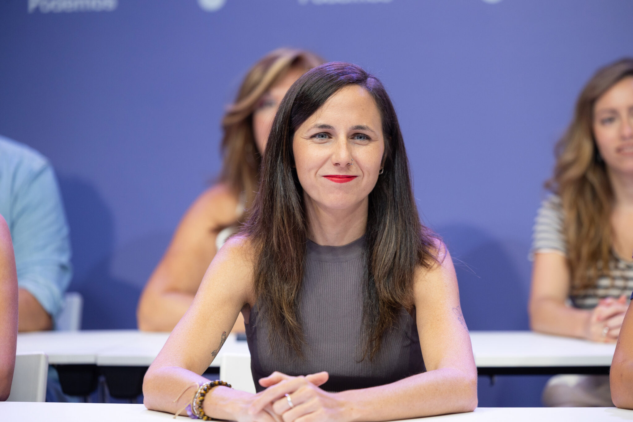 La secretaria general de Podemos, Ione Belarra, durante la celebración del Consejo Ciudadano Estatal de Podemos, en la s