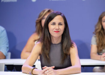La secretaria general de Podemos, Ione Belarra, durante la celebración del Consejo Ciudadano Estatal de Podemos, en la s