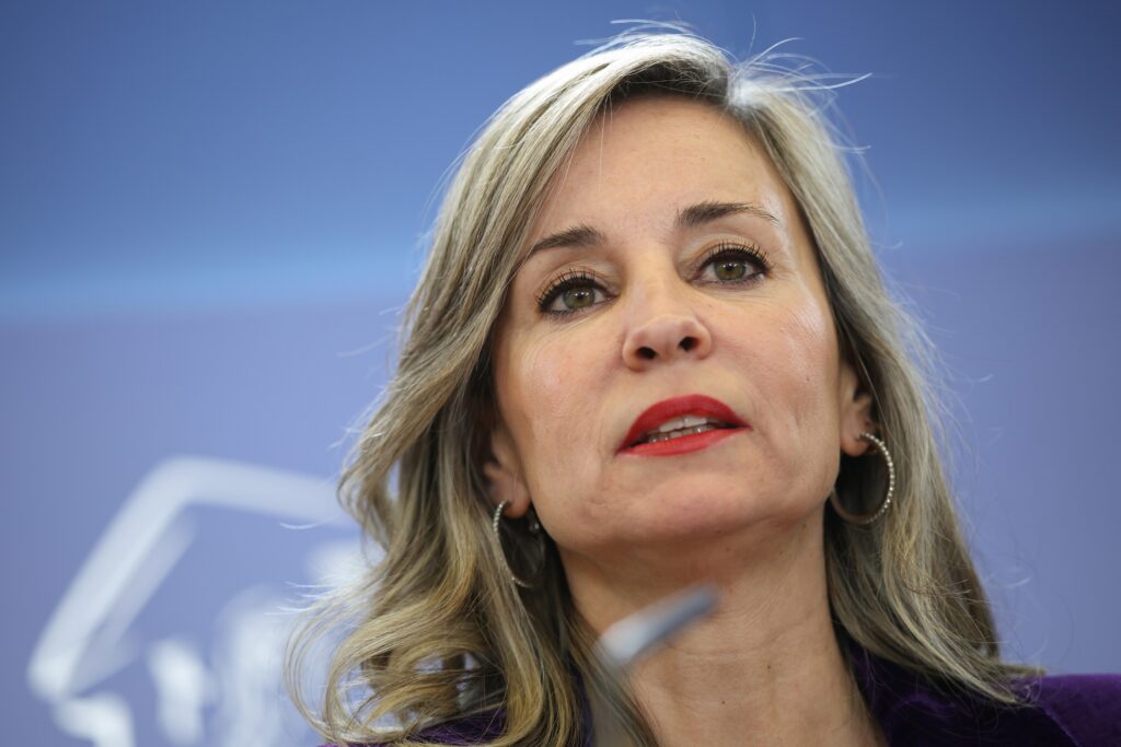 Archivo - La portavoz del grupo parlamentario de Sumar, Verónica Martínez Barbero.