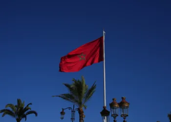 Archivo - Imagen de archivo de la bandera de Marruecos.