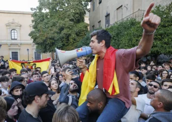 Archivo - El 'influencer' político Vito Quiles, en unl acto en la Facultad de Derecho de la Universidad de Granada.