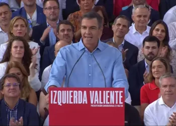 El presidente del Gobierno, Pedro Sánchez, en un acto del PSOE en Getafe