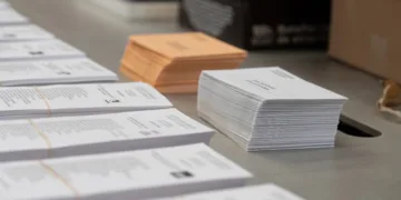 Archivo - Material electoral para las próximas elecciones generales del 23 de julio en el almacén de urnas, a 18 de juli