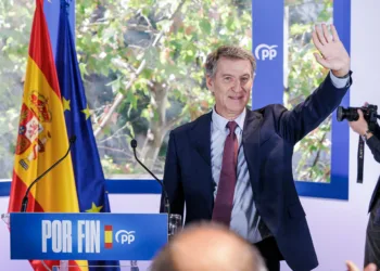 El presidente del Partido Popular, Alberto Núñez Feijóo, preside la reunión de la Junta Directiva Nacional del partido,