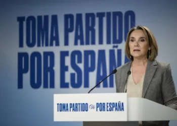 Archivo - La vicesecretaria de Regeneración del Partido Popular, Cuca Gamarra, durante una rueda de prensa posterior a l
