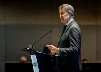 El presidente del PP, Alberto núñez-Feijóo, participa en el XV Aniversario de Vozpópuli, a 22 de octubre de 2026, en Mad