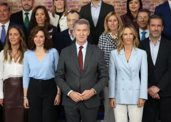 Presentación de las candidaturas del PP al Congreso en Madrid junto al líder de PP, Alberto Núñez Feijóo