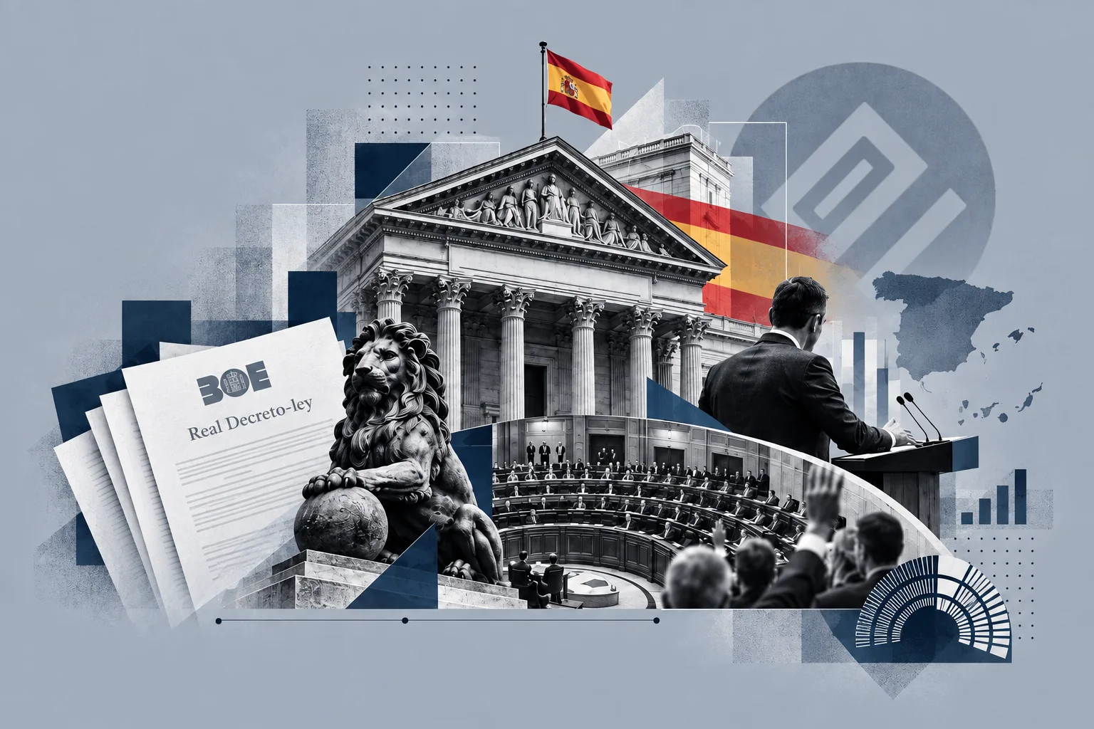 Radiografía del decreto-ley en España: 747 aprobados, 16 rechazados, 13 en el último Gobierno